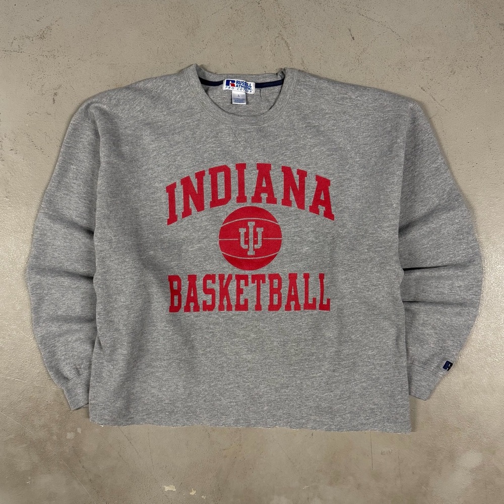 Vintage 90s Indiana Hoosiers College Sportswear Retro Crewneck Sweatshirt Large